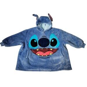 Lilo and Stitch Disney one size fits all blanket jacket hoodie blue